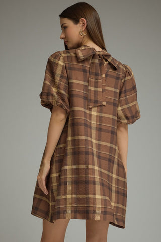 In Time for Plaid Dress