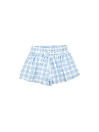 Blue Gingham Shorts