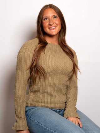 Boatneck Covert Green Top