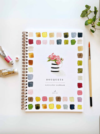 Bouquets Watercolor Book