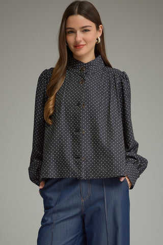 Cool Girl Denim Polka Dot Jacket