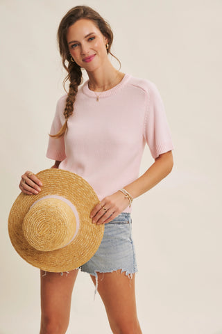 Essential Soft Sweater Peony Pink
