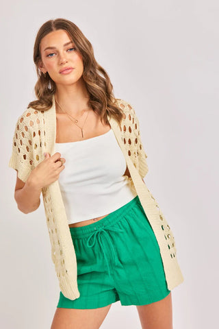 Flutter Cardigan Ivory