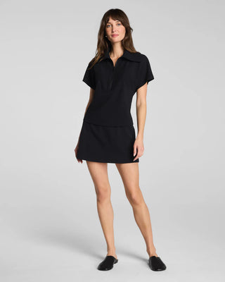French Rib Skort in Black