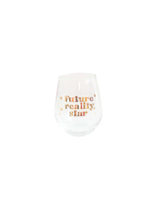 Future Reality Star Wine Glass
