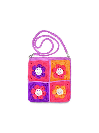 Groovy Smiles Crochet Bag