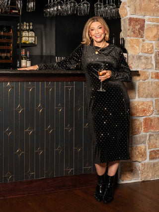 Hailee Long Rhinestone Dress