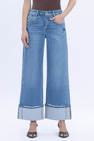 High Rise Baggy Wide Verdant