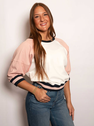 In The Spring Color Block Pink