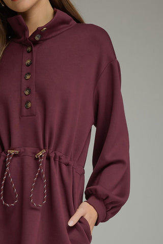Keep on Running Wine Dress