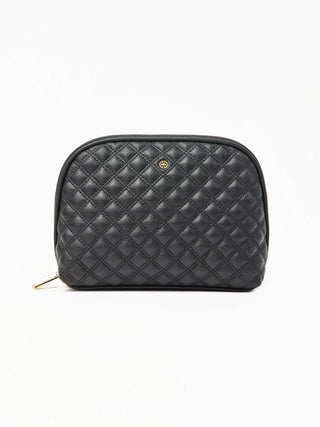 Large Quilted Essential Pouch Black