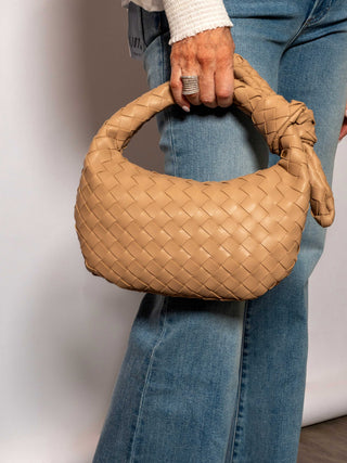 Lizbeth Woven Clutch - Natural