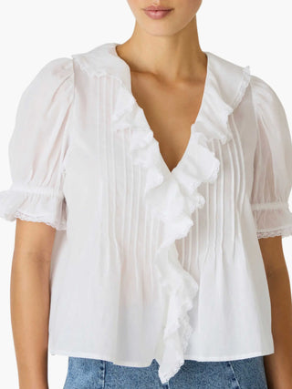 Lyric Ruffle Top - Antique