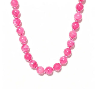 Marble Necklace Pink Punch