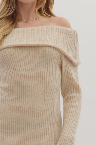 Ollie Oatmeal Sweater Dress