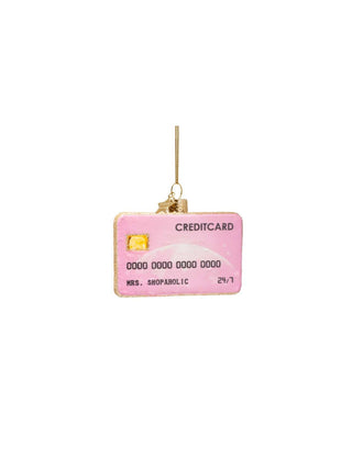 Pink Credit Card Ornament