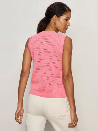 Pointelle Shell in Bloom Pink