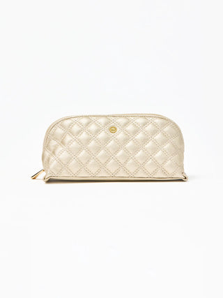 Small Quilted Essential Pouch Champagne