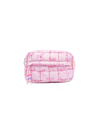 Quilted Scrunchie Bow Pouch