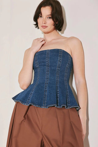 Time for Live Music Denim Top